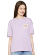 Pepe Jeans WomenS Oversized Fit T-Shirt (Pl505783_Lilac Purple