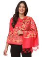 Pashmoda Women Murshid Aari Embroidered Stole(Size 71X203 CM)
