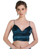 Pujia Mills Woman Wine Designer Zimi Chu Slub Shining Material With Sequnace Work Blouse