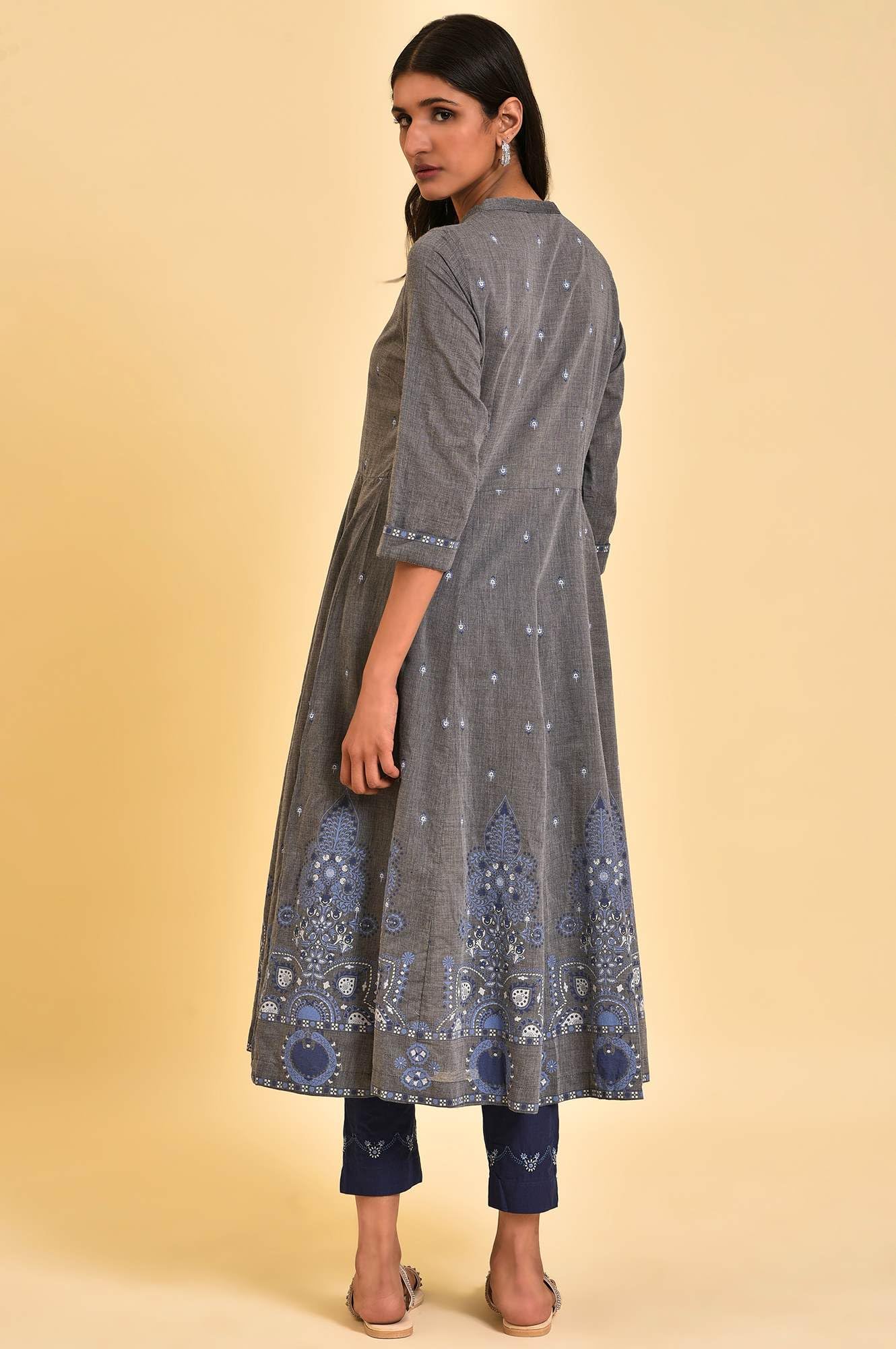 W for Woman Women's Cotton Regular Fit Kurta