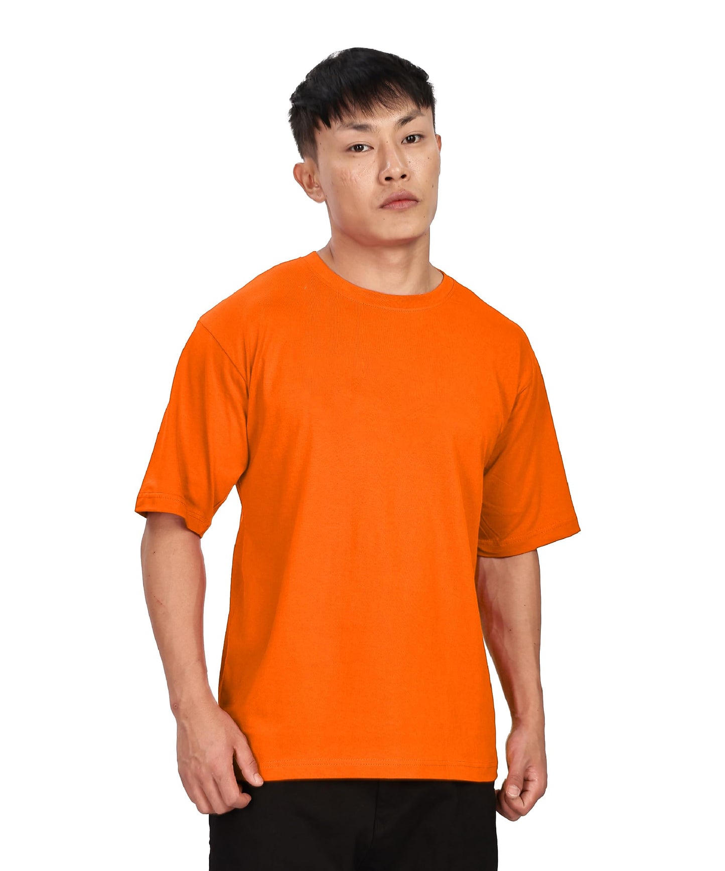 SHODOX Bio-Washed Anti Bacterial 100% Pure Cotton Mens & Womens Oversized Solid T-Shirt | Cozy Soft, Less Wrinkles, Drop Shoulde