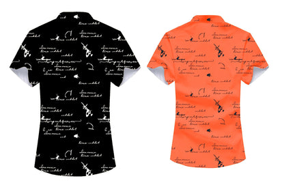 Kadiyu BoyS Lycra Blend Shirt With Half Sleeves Round Collar Neck Botton Down Closure Printed Pattern Relaxed Fit And Standard