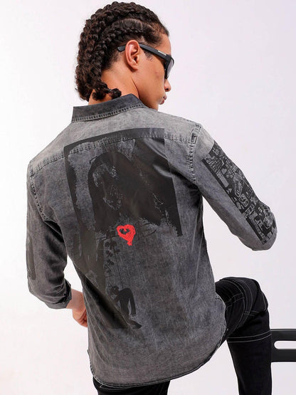 The Indian Garage Co Mens Regular Fit Shirt (0723-CARGDNMSRT-02_Grey