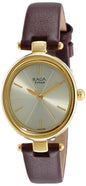 Titan Raga Viva Women’S Bracelet Watch - Quartz, Water Resistant – Brown Leather Band And Classic Dial