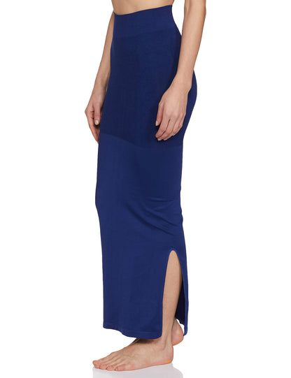 Clovia Womens Petticoat Style Saree Shapewear with Side Slit (SW0023P08_Blue)