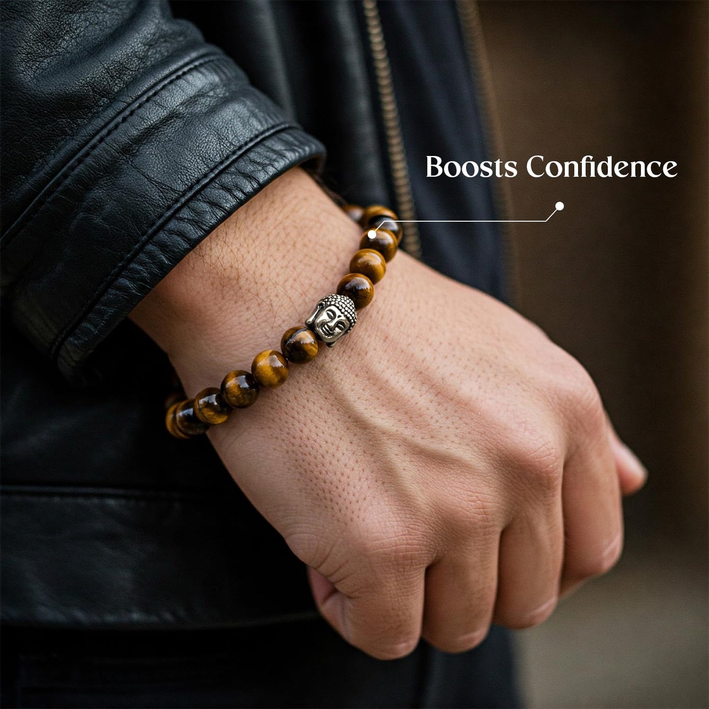 Astrotalk Tiger Eye Bracelet | Healing Crystal for Confidence & Protection | Natural Tiger Eye Stone | Crystal Bracelet for Women & Men | Certificate of Authenticity