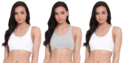 Lyra 541 Premium Cotton Non-Padded Beginners Bra For Women