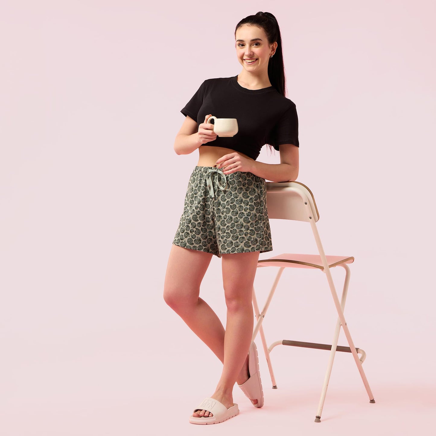 Enamor Womens Boxer Shorts (E062_Jade Abstract PRT