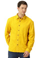 Thomas Scott Mens Classic 100% Cotton Casual Shirt Mustard