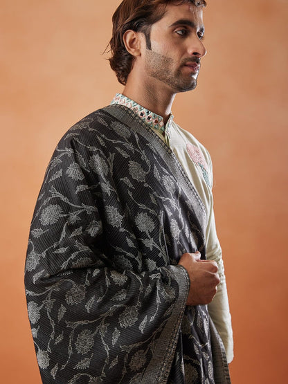 Pashmoda Men Gul-e-Mohabbat Kaani Stole (Size 71x203 cm)