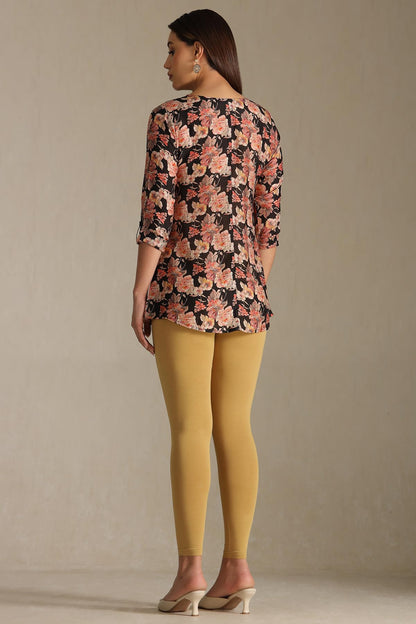 Soch Women Gold Cotton Leggings