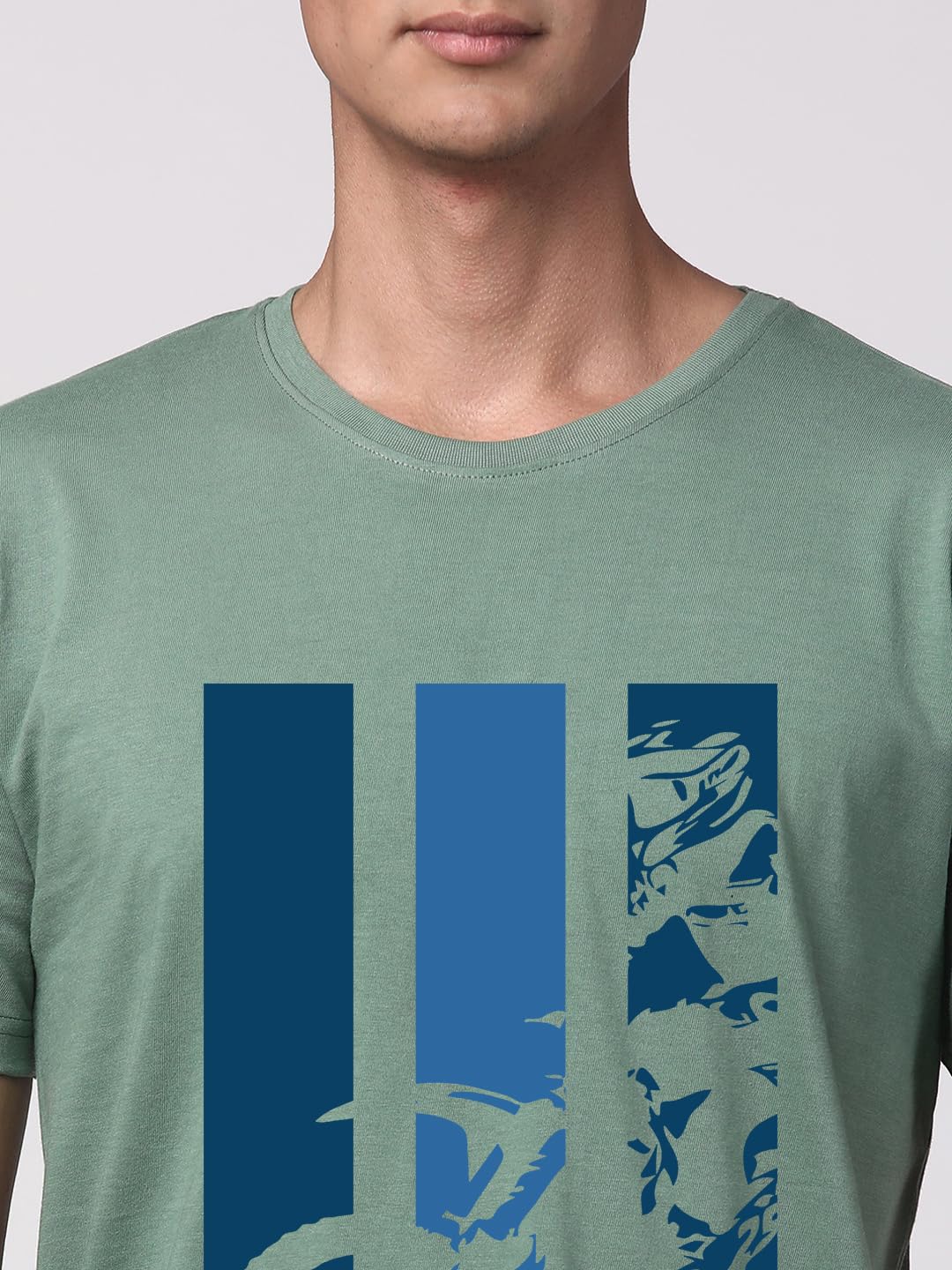 ADRO Men's Bike Rider Printed Cotton T-Shirt (RN23-M-BIK-PT_Pista)