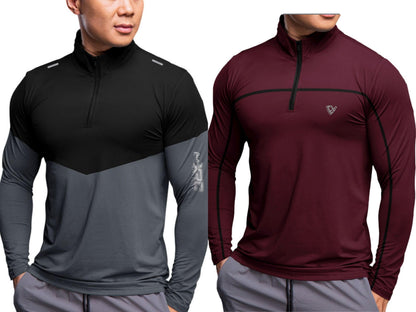 Noble Monk MenS Active Wear Regular Fit T Shirt |Full Sleeves |Casual T-Shirt For Men