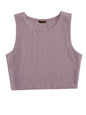 Toochki Tops for Woman | Spandex Top | Crop | Short | Western | for Jeans | Sleeveless | Stretchable | Light Purple