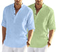 Zartha MenS Regular Fit Solid Pattern Cotton Polyester Blend Kurta With Spread Collar Long Sleeve And Standard Length | Shirt F