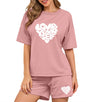 SHODOX Womens Cotton Blend Printed Tshirt and Shorts Co-ords Set (Pack of 1)