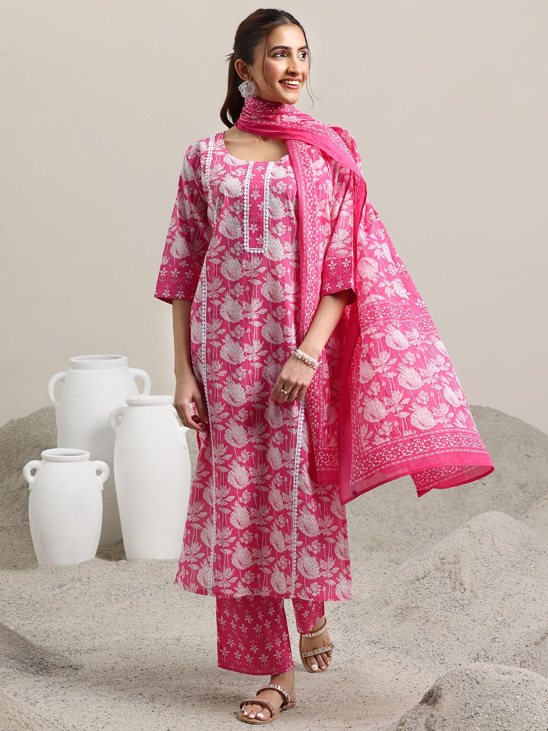 Libas WomenS Cotton Kurta Sets (400154Or