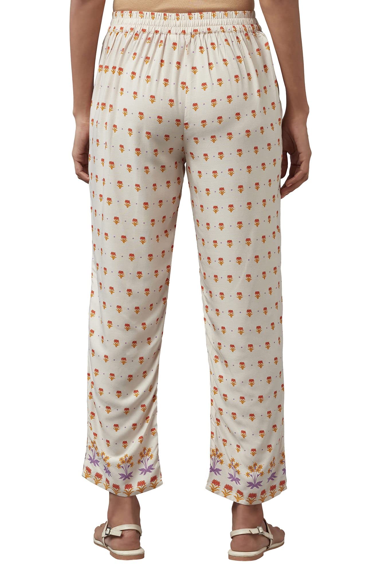 W for Woman W Strechable Straight Pants for Women | Trousers for Women Off White