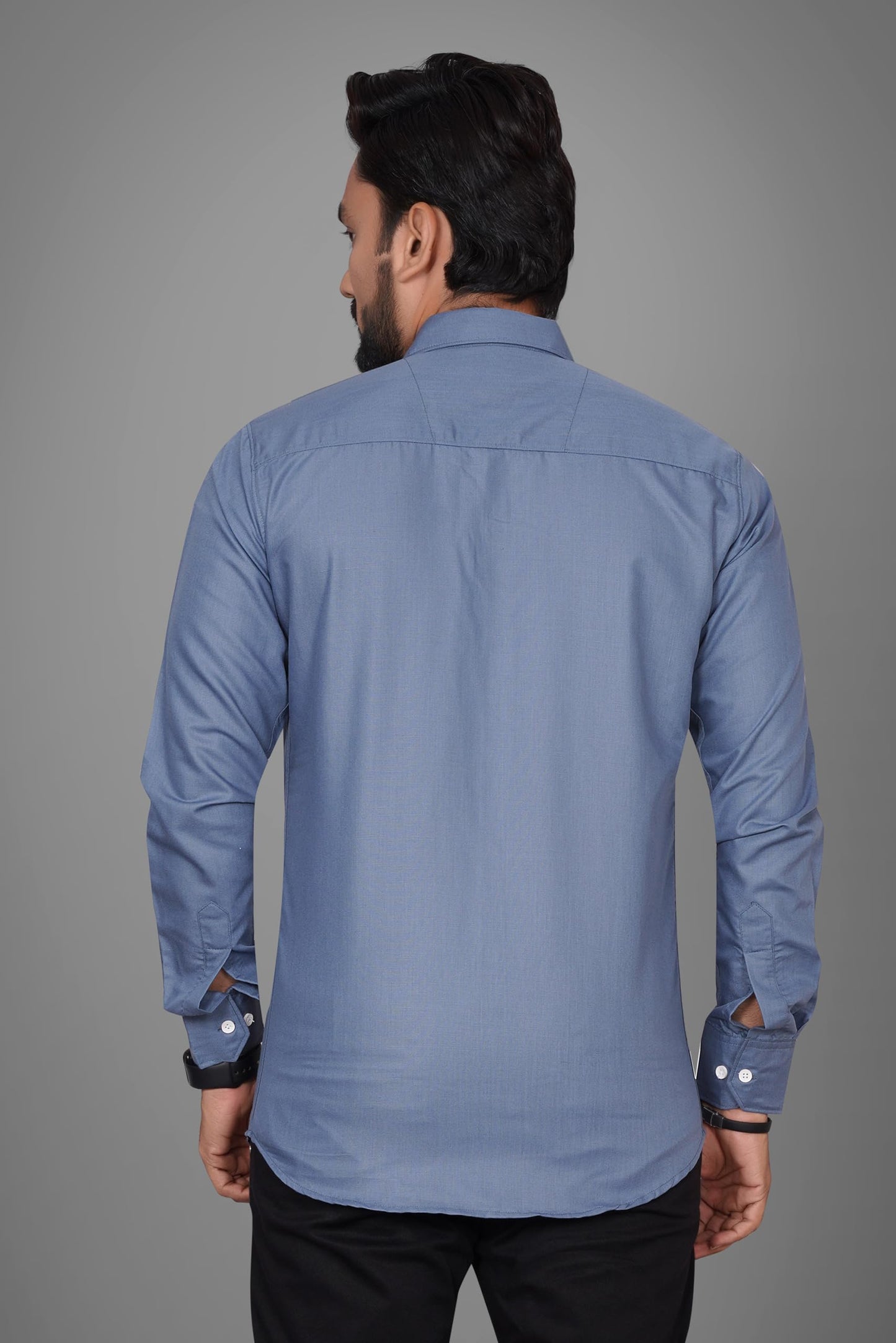 Besix Full Sleeve Grey Formal Shirt For Men Cotton Regular Fit Casual - Pure Premium Branded Shirts For Men Formal Stylish Slim