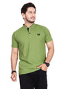 Baghadbillo MenS And BoyS Polyster T-Shirt With Mandarin Collared Neck Half Sleeves Closuer Button And Regular Fit | Polo T Sh