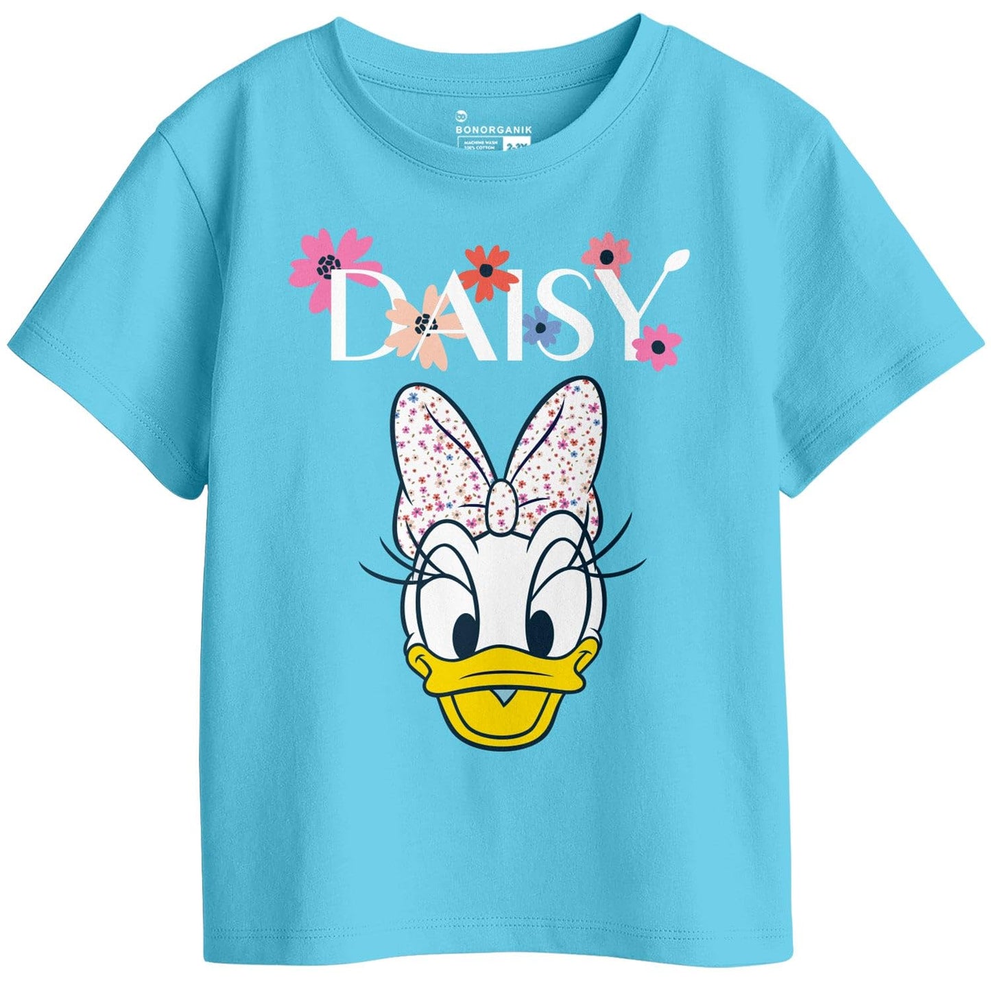 Bon Organik Girls Regular Fit T-Shirt (BON11429_Multi