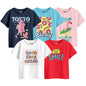 Bon Organik Girls Regular Fit T-Shirt (BON16106_Multi
