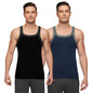 XYXX Mens Super Combed Cotton Square Neck Knitted Vest - High Moisture Absorbing Innerwear for Men with Anti-Bacterial Silver F