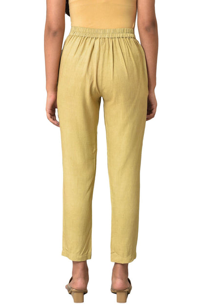 Aurelia Pure Cotton Strechable Trouser For Women | Ankle Length Trouser For Women | Pure Cotton Trouser For Women | Pants For Wo