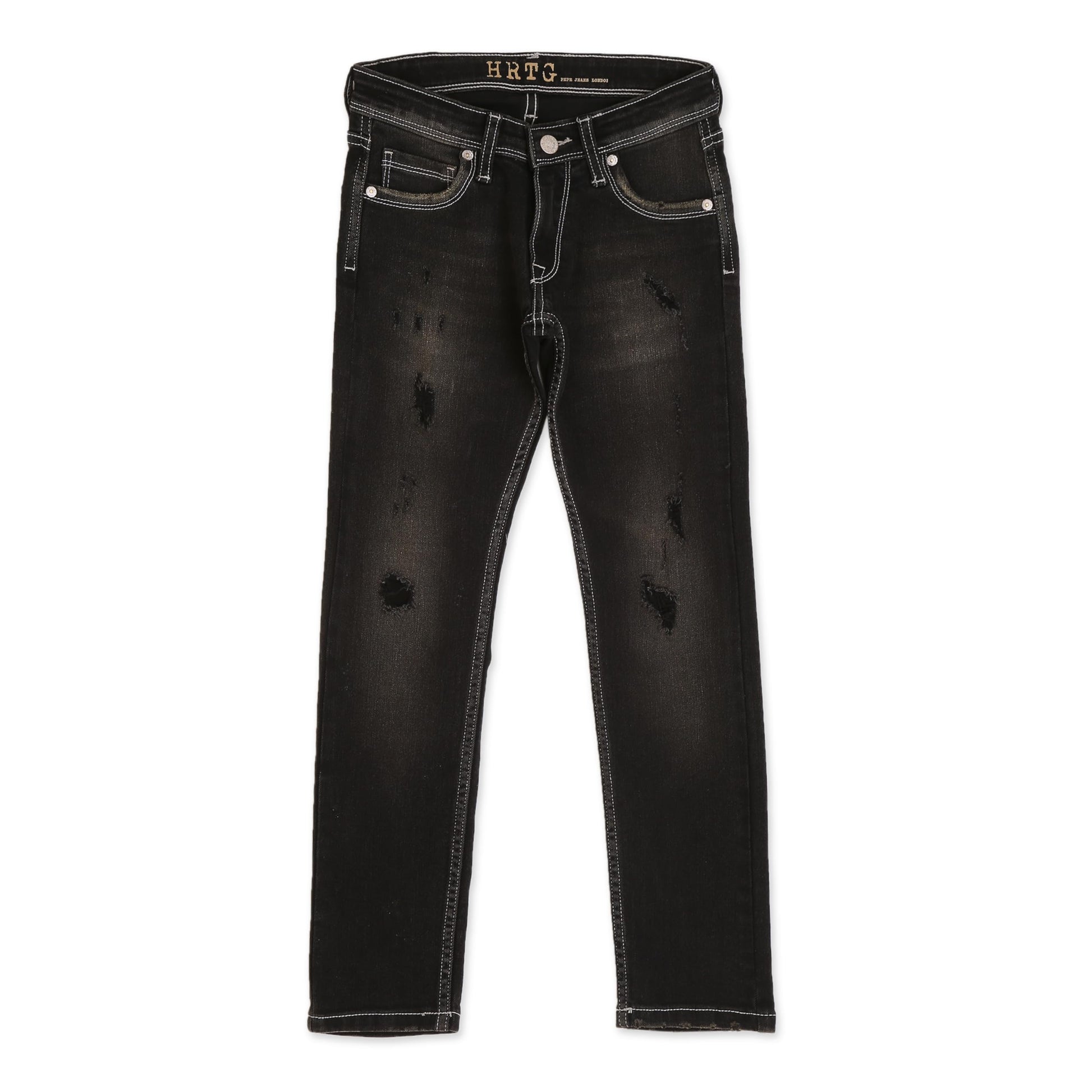 Pepe Jeans BoyS Slim Jeans (Pb202016J67_Med Worn Denim