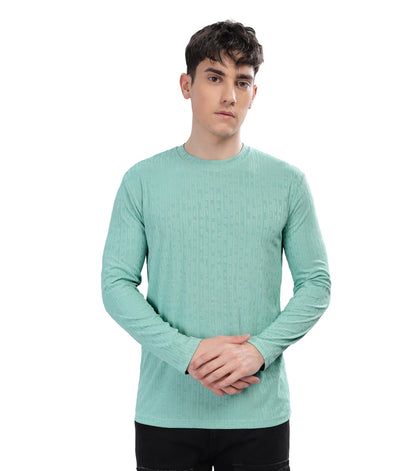 SHODOX Mens Solid Polycotton Round Neck Full Sleeve Regular fit Tshirt (Pack of 1)