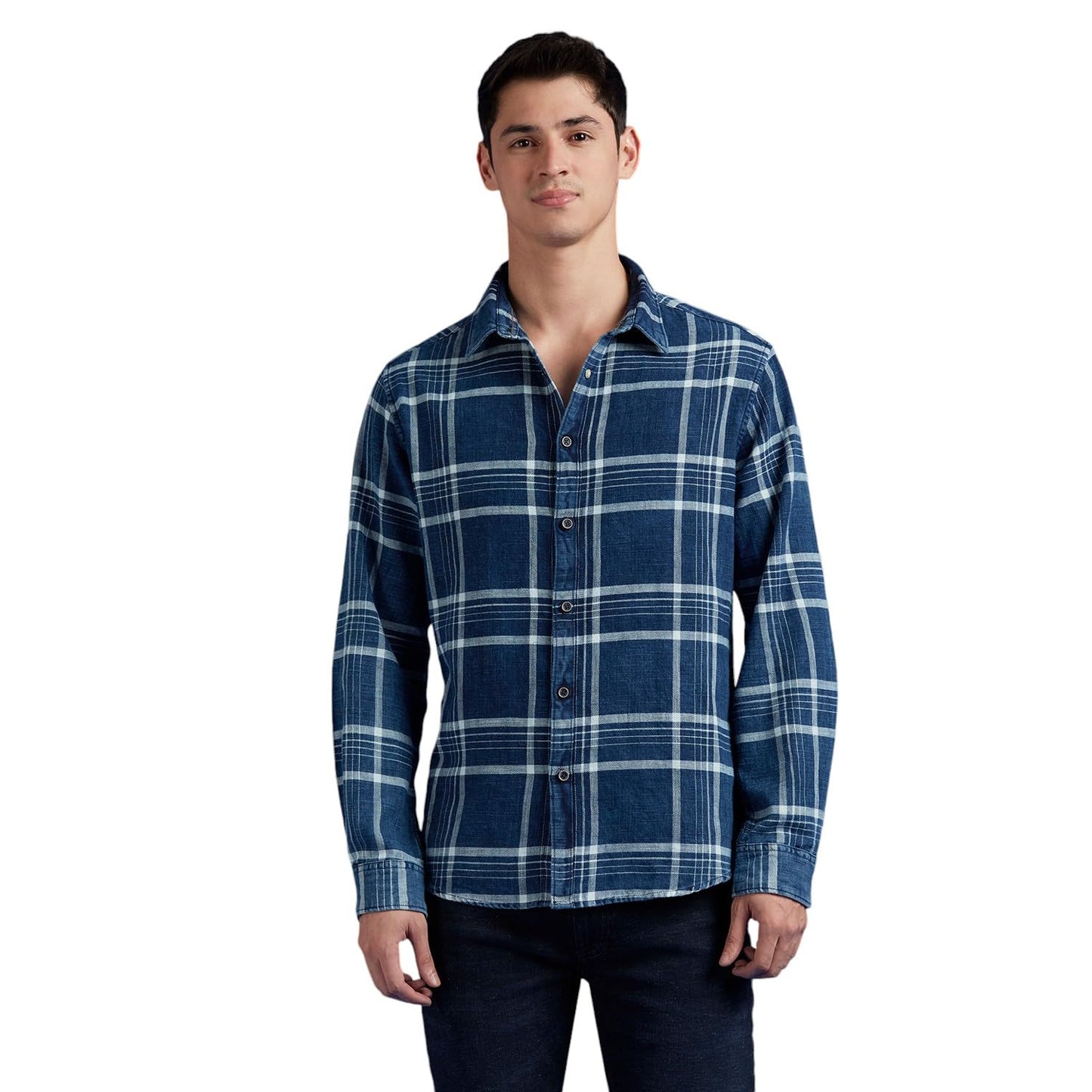 Pepe Jeans Men'S Regular Fit Shirt (Pm308989_Indigo Blue