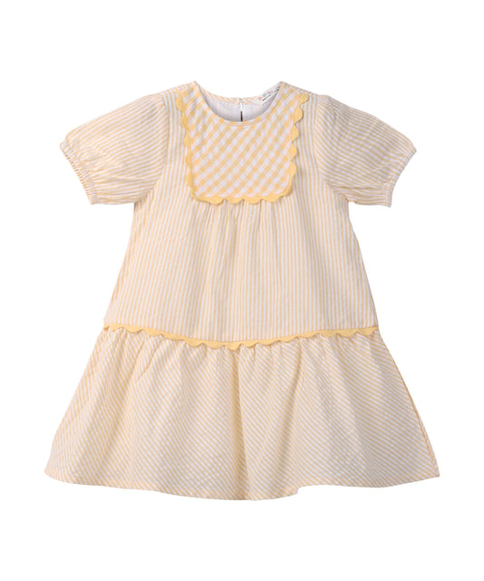 Beebay Kids Girls Y/d lace Detail Dress Yellow