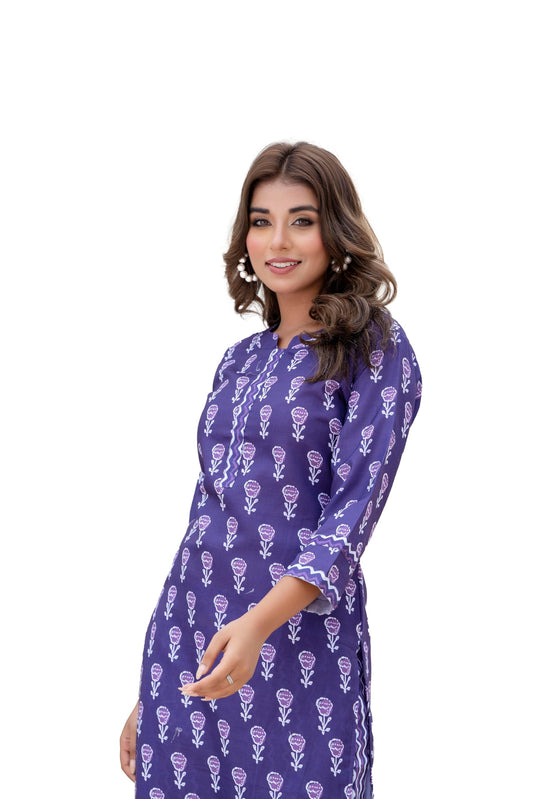 Yashika Regular Printed Cotton Blend Straight Kurta Pant Set-Elegant Ethnic Wear Ensemble Modern Women, Perfect for Any Occasion