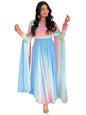 GoSriKi Women's Georgette Anarkali Solid Kurta with Pant & Dupatta