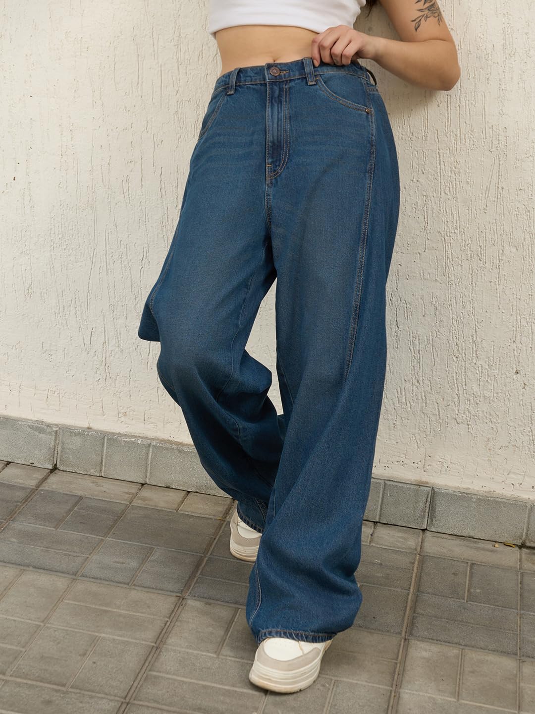 Hubberholme Women Cotton Straight Fit High-Rise Casual Jeans 61