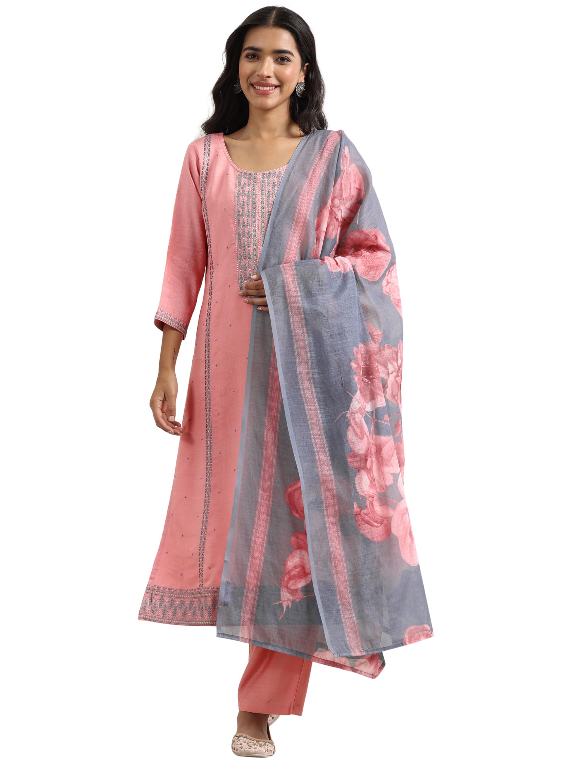Libas WomenS Cotton Blend Kurta Set (99512