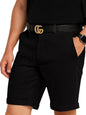 Greciilooks Casual Men Shorts | Rich Regular Fit Solid Short With Side Pockets | Relaxed Fit Half Pants | Mid Rise Waist Black
