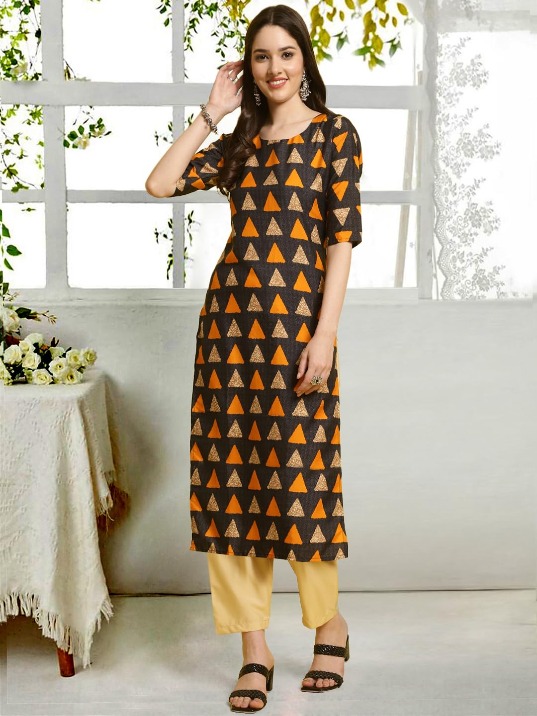 Tee Projekt Straight Kurta & Pant For Women Ethnic Kurta Set For Women (Pack Of 2)