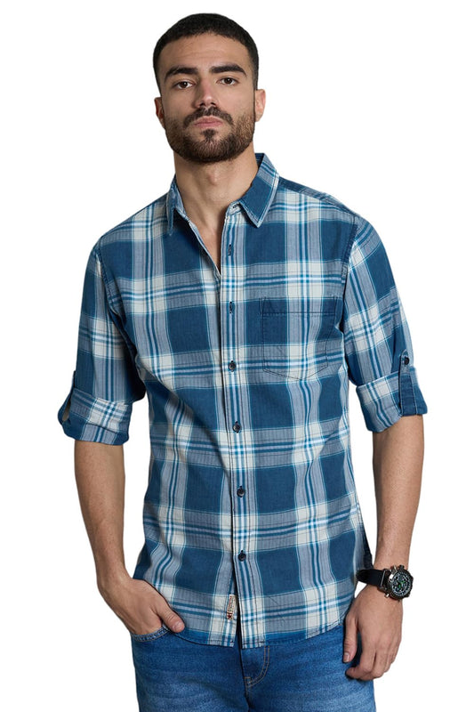 High Star MenS Regular Fit Shirt (Hsmshs2431_Multi_2