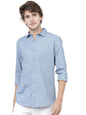 Ketch Mens Dusty Blue Slim Fit Shirt
