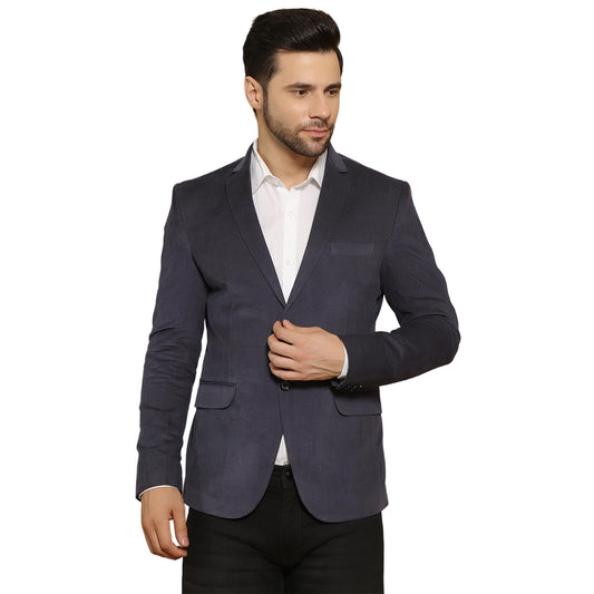 WINTAGE Mens Corduroy Cotton Blue 1 Blazer-Blazer1546