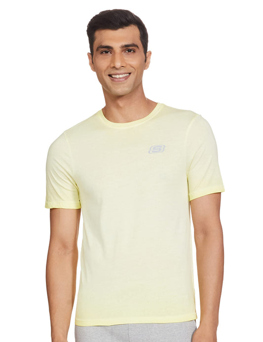 Skechers Men Solid Regular T-Shirt