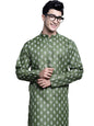 Jompers Mens Cotton Floral Printed Kurta