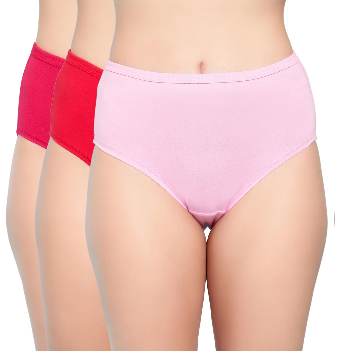 Shasmi Womens Super Combed Cotton Mid Low High Rise Coverage Hipster Full Briefs Breathable with Concealed Waistband Ladies Und