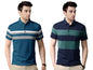 MenS Regular Fit Polo T Shirt (Combo Pack Of 2) |Half Sleeves |Collar Tshirts |Nobel Monk T Shirt | Casual Tshirt