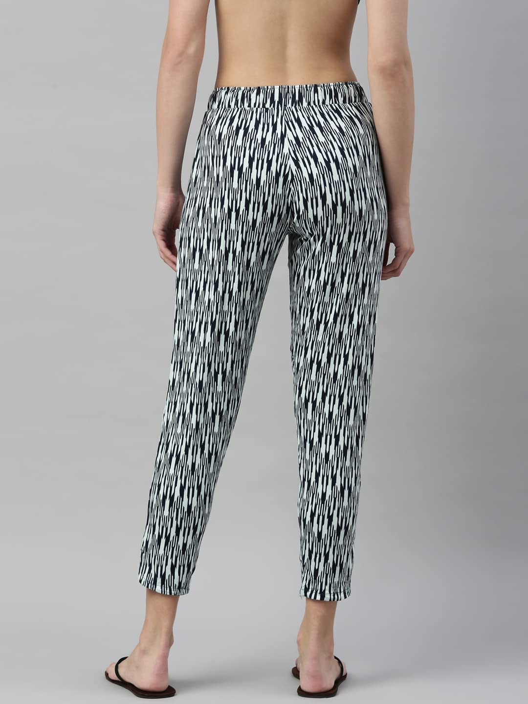 Enamor Essentials Womens Mid Rise 7/8th Relaxed Fit Soft & Drapey 4 Way Stretch Viscose Spandex Lounge Pants with 2 Side Pocket