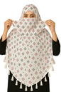 Weavers Villa Womens Cotton Floral Printed Face Cover Scarf | UV Protection, Breathable Fabric | Reusable Hijab Style Shield fo