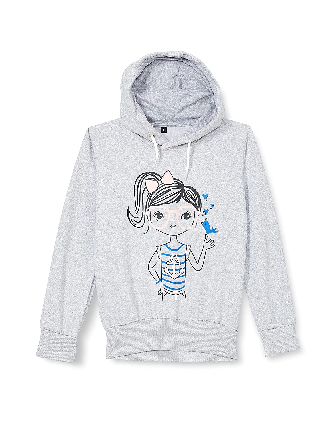 T2F Girls Cotton Hooded Sweatshirt