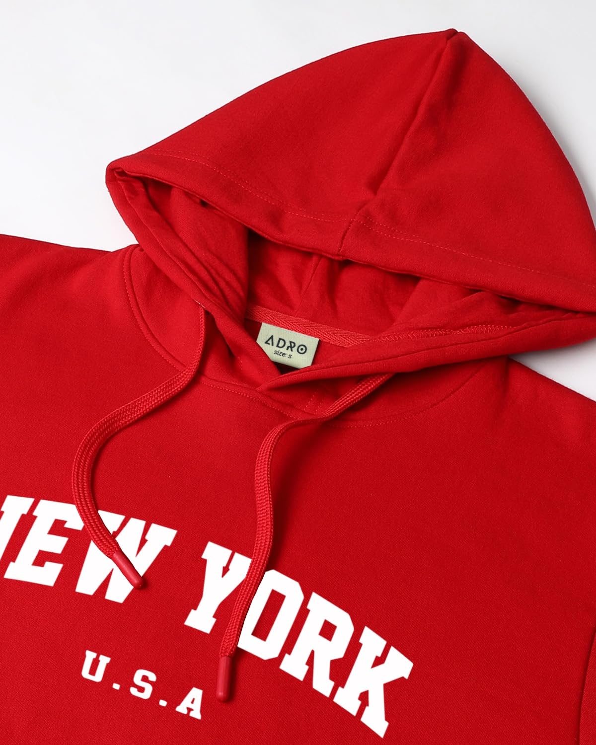 ADRO Men's Cotton Blend Neck Hooded Sweatshirt (H24-NEW)