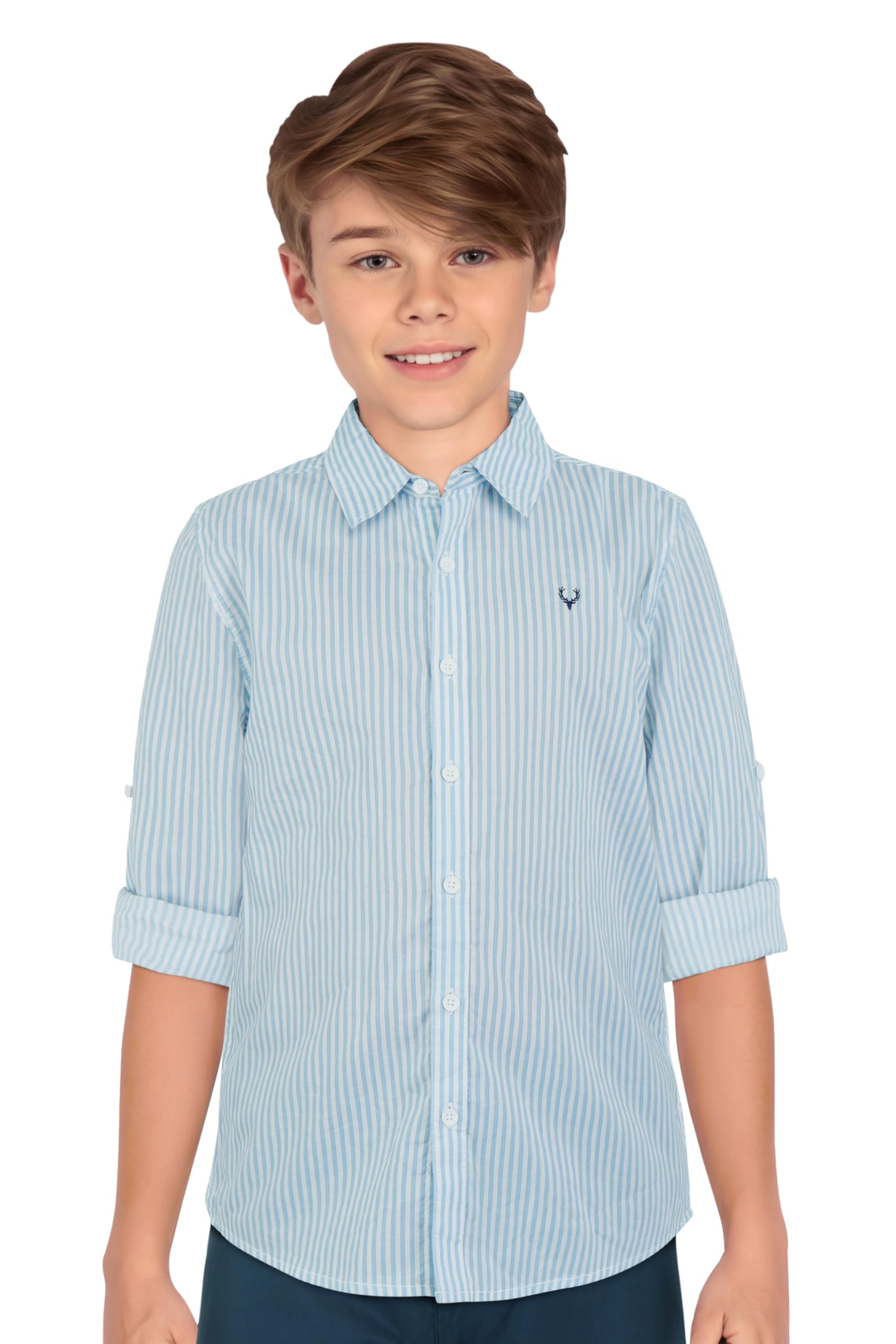 Allen Solly Boys Slim Fit Striped T-Shirt